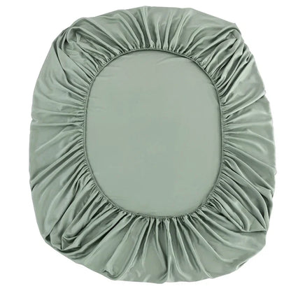 100% Bamboo Fitted Sheet with Elastic Band Smooth Cooling Bedsheet 1000 Thread Count Anti-slip Mattress Cover for Queen King Bed