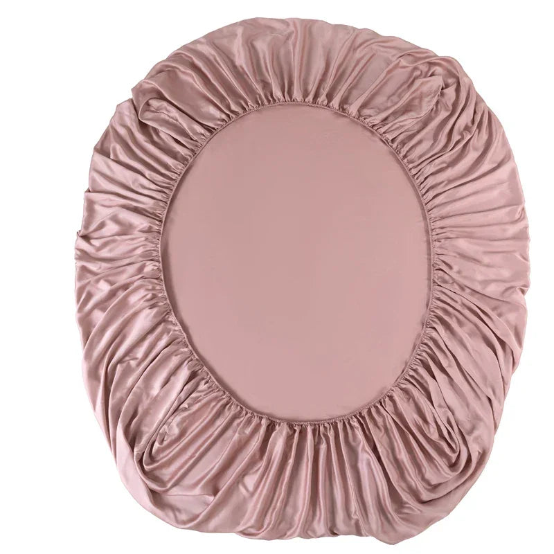 100% Bamboo Fitted Sheet with Elastic Band Smooth Cooling Bedsheet 1000 Thread Count Anti-slip Mattress Cover for Queen King Bed