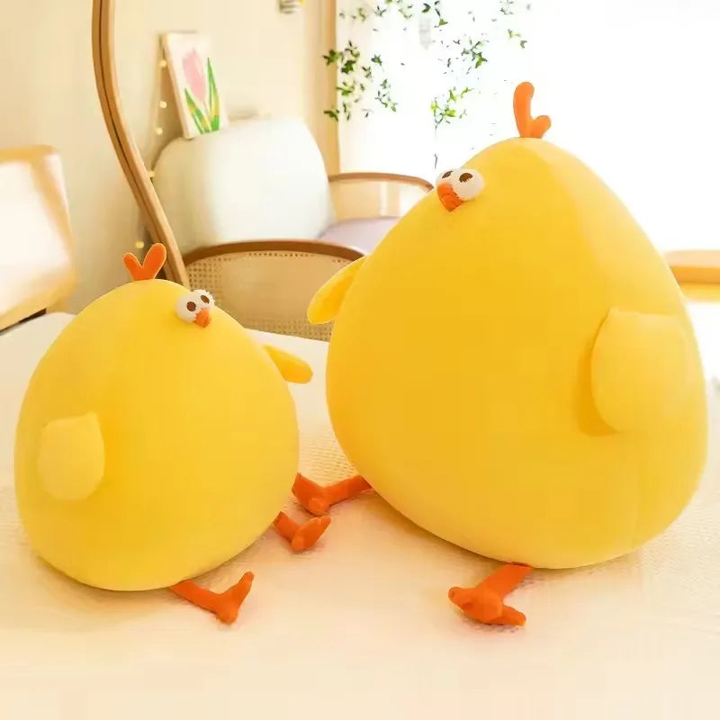 Funny Fat Chicken Plush Toys Pillow Soft Simulation Cute Plushie Dolls Neck Pillow Stuffed Animal For Boys Girls Festival Gifts