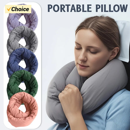 2025 Travel Neck Pillow For Men & Women - Versatile Soft 360 Support Scarf - Machine Washable - Home Travel Flight Road Trips