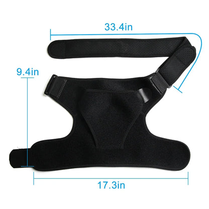 new Adjustable Left/Right Shoulder Support Bandage Protection Shoulder Girdle Joint Pain Sports Training Equipment
