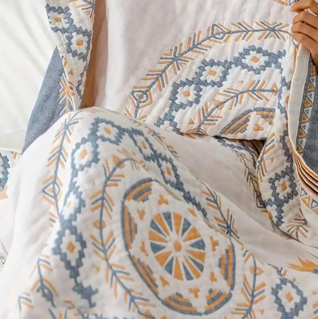 Slumblr® Nordic Cotton Gauze Boho Throw Blanket Slumblr