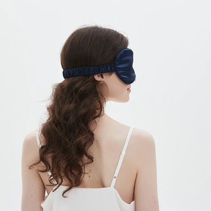 100% Mulberry Silk Sleep Mask for Man and Woman Eye Cover Large Blindfold for Total Blackout Size 20X8.5cm
