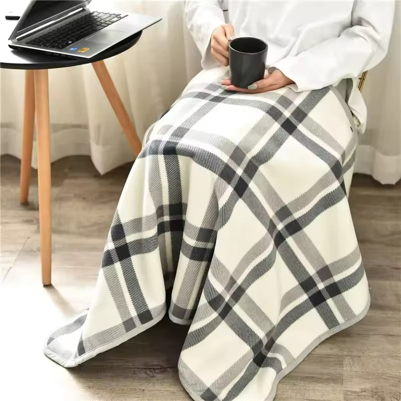 Slumblr® Fleece Wearable Plaid Blanket