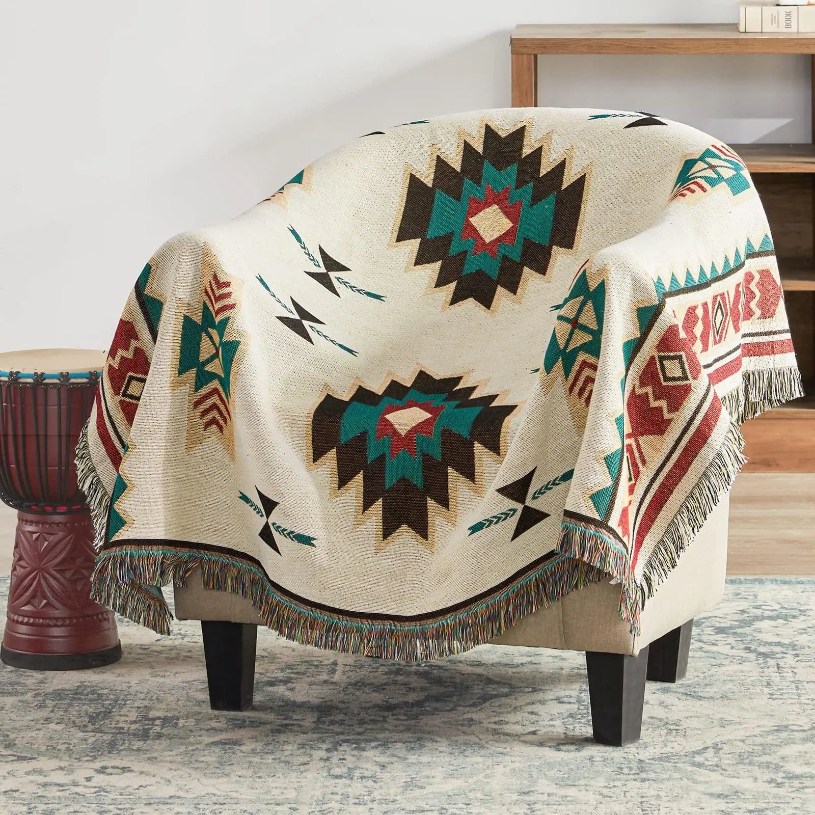 Slumblr® Aztec Boho Woven Throw Blanket Slumblr