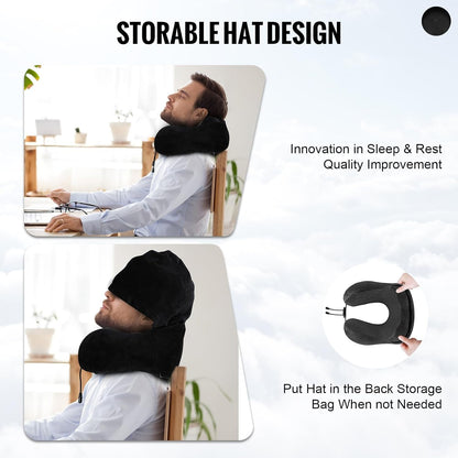 Slumblr® Hooded U-Shaped Travel Pillow