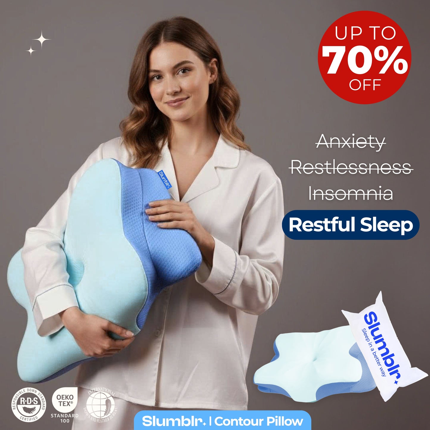 Slumblr® Ultra Contour Relief Pillow