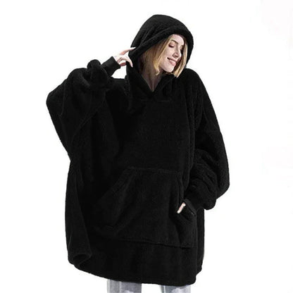 Slumblr® Double Fleece Hooded Pullover Jacket