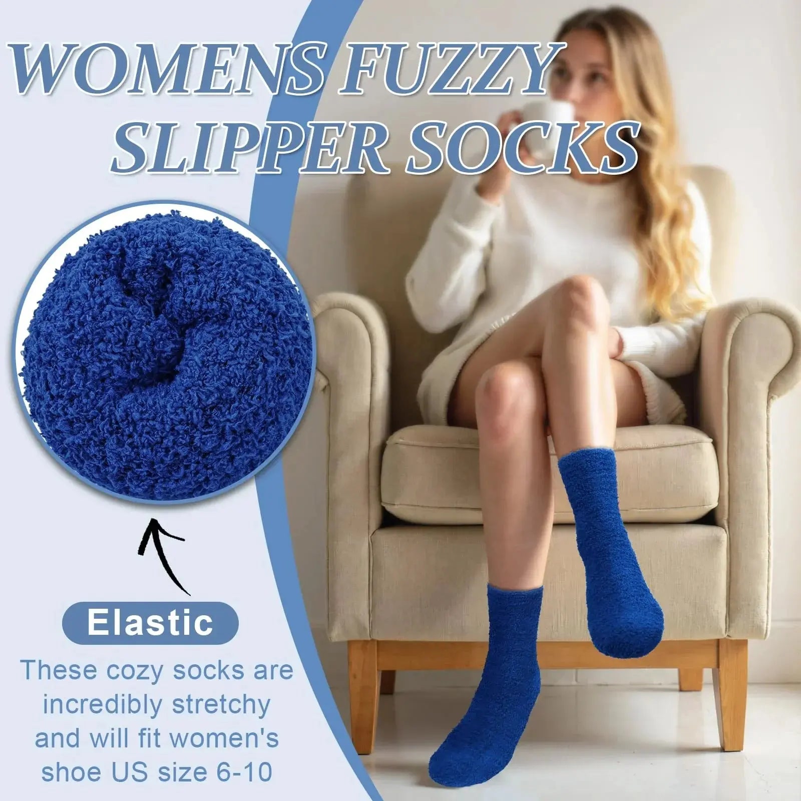 Slumblr® Fuzzy Thermal Socks Set (2 Pairs) Slumblr
