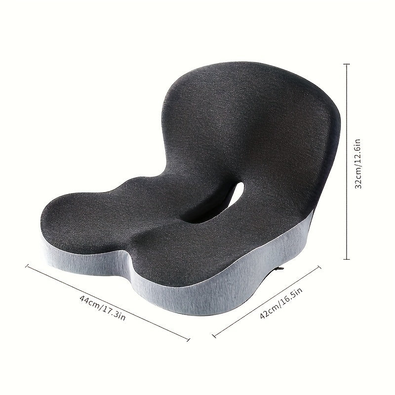 Ergonomic Seat Cushion with Hand Washable Cover Waist & Hip Support Comfort Orthopedic Cushion for Office Car Home