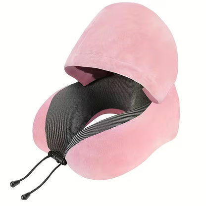 Slumblr® Hooded U-Shaped Travel Pillow