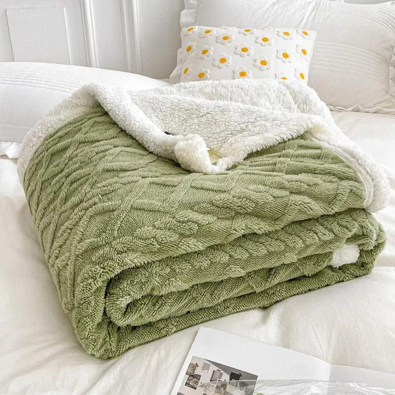 Slumblr® Woolen Lamb Velvet Flannel Blanket Slumblr