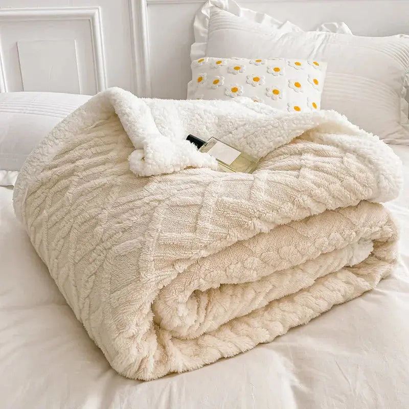 Slumblr® Woolen Lamb Velvet Flannel Blanket Slumblr