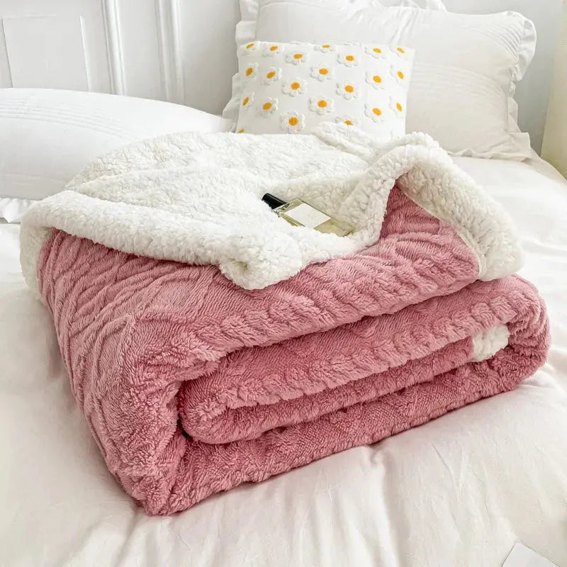 Slumblr® Woolen Lamb Velvet Flannel Blanket Slumblr