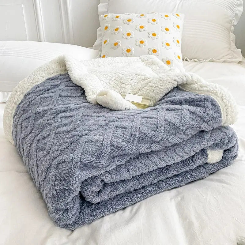 Slumblr® Woolen Lamb Velvet Flannel Blanket Slumblr