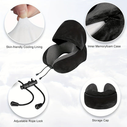 Slumblr® Hooded U-Shaped Travel Pillow