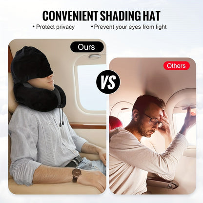 Slumblr® Hooded U-Shaped Travel Pillow