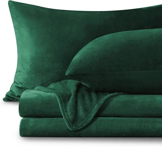 Slumblr® Flannel Fleece Bedding Set (Sheet & 2 Pillowcases) Slumblr