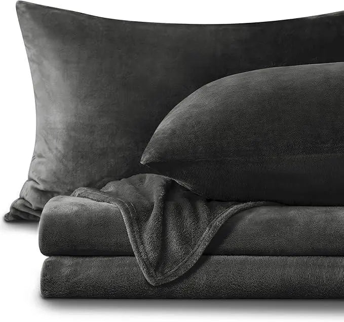 Slumblr® Flannel Fleece Bedding Set (Sheet & 2 Pillowcases) Slumblr