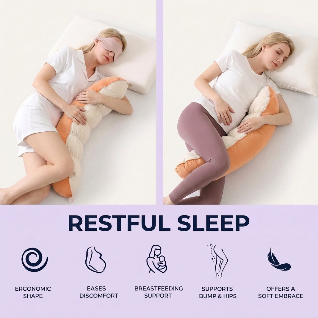 Slumblr® Pea Pod Shaped Body Pillow