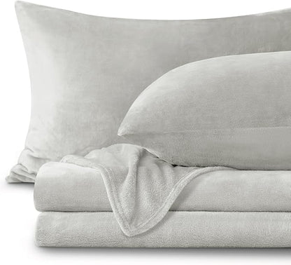 Slumblr® Flannel Fleece Bedding Set (Sheet & 2 Pillowcases)