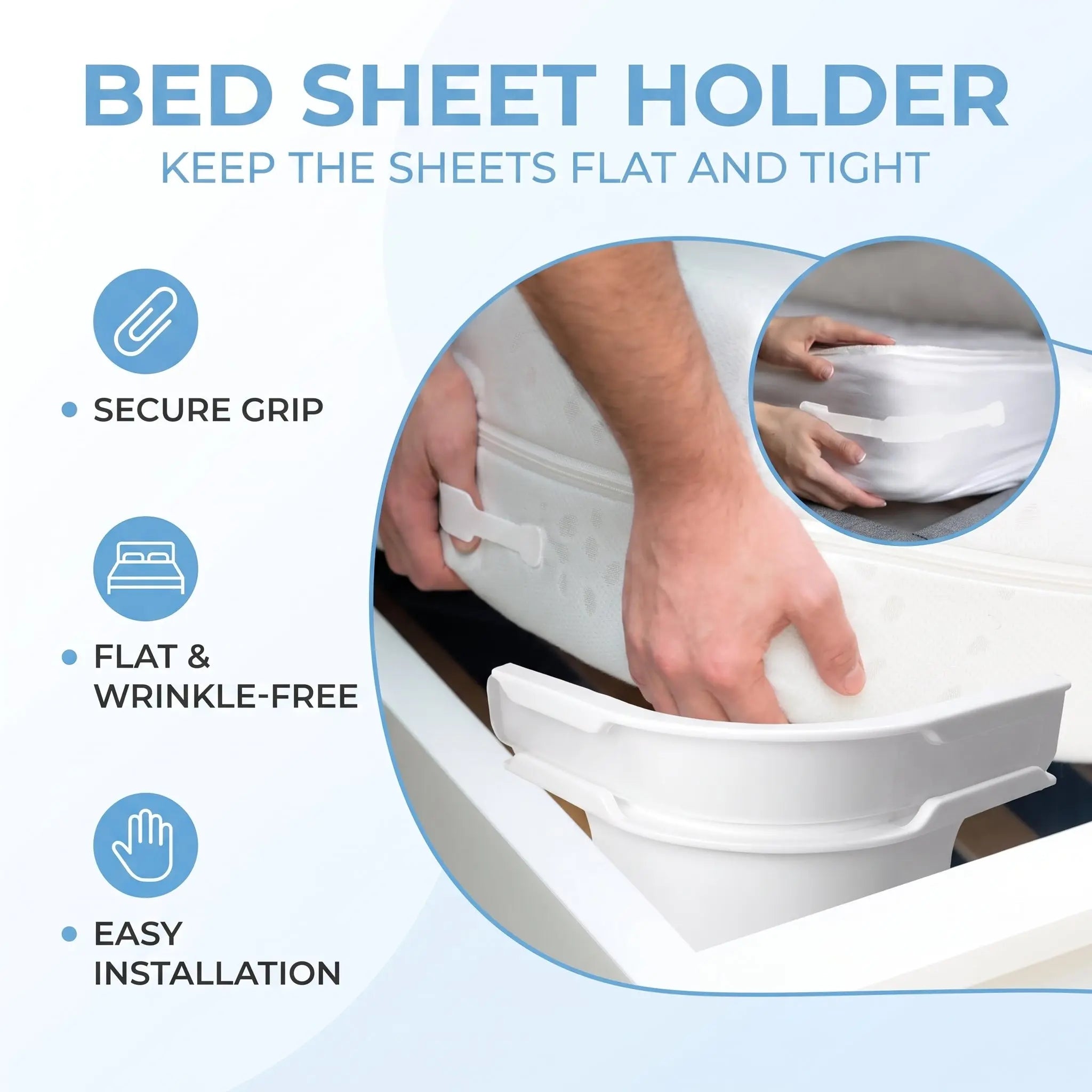 Slumblr® Sheet Gripper Straps (4 Pcs)