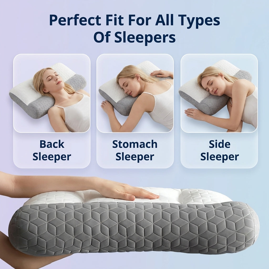 Slumblr® Dual Firmness Ergonomic Contour Pillow