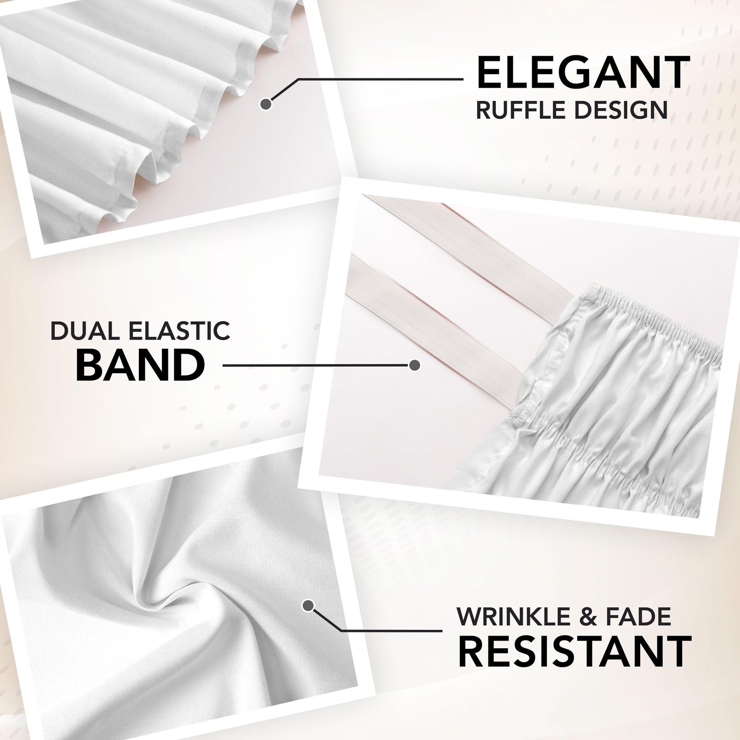 Slumblr® Elastic Wrap Around Bed Skirt