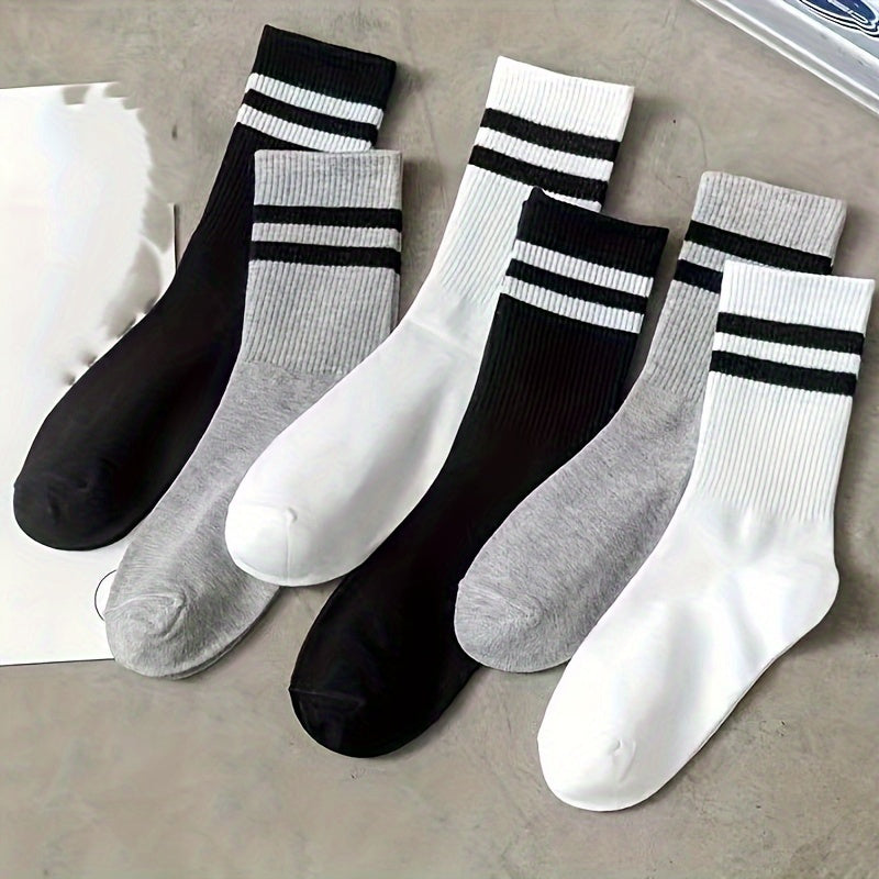 Slumblr® Cushioned Striped Quarter Length Womens Socks (3Pcs)