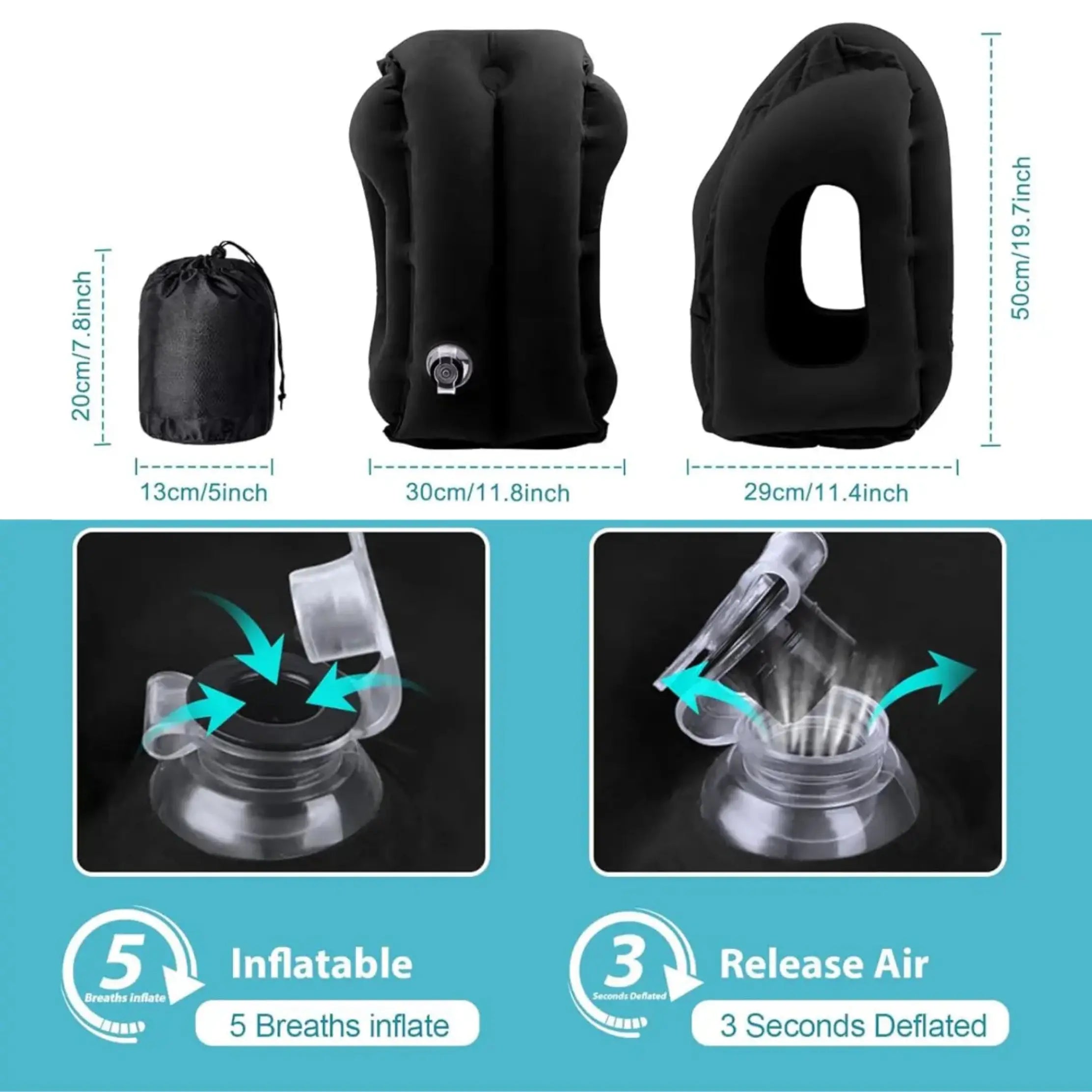 Slumblr® Travel Pillow Inflatable Headrest Slumblr