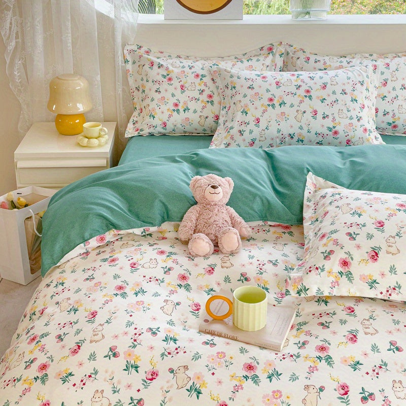 Slumblr® Pink Floral Duvet Cover