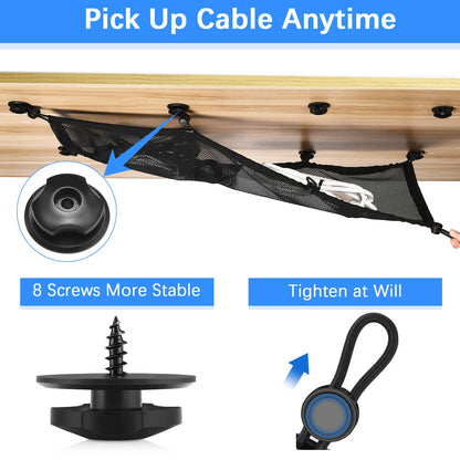 Slumblr® Flexible Under Desk Cable Management Net