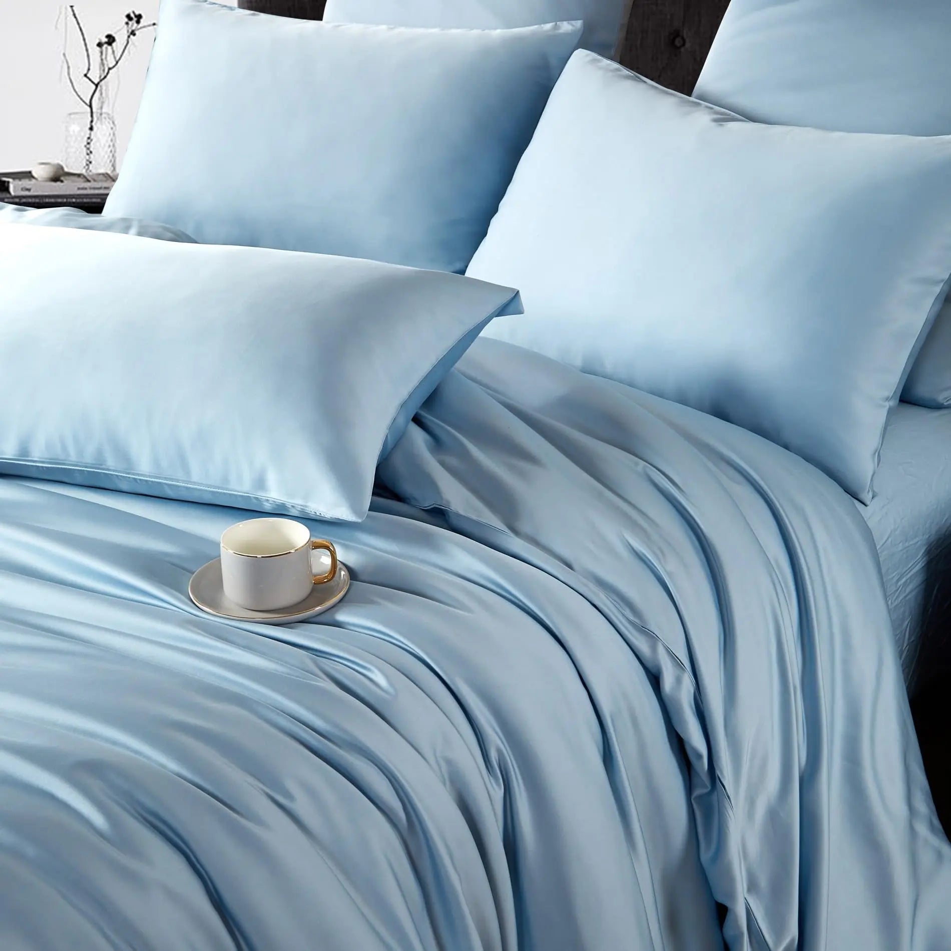 Slumblr® Summer Silky Cooling Duvet Cover Set (4 Pcs) Slumblr