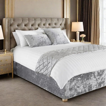 Slumblr® Crushed Velvet Bed Skirt Extra Deep