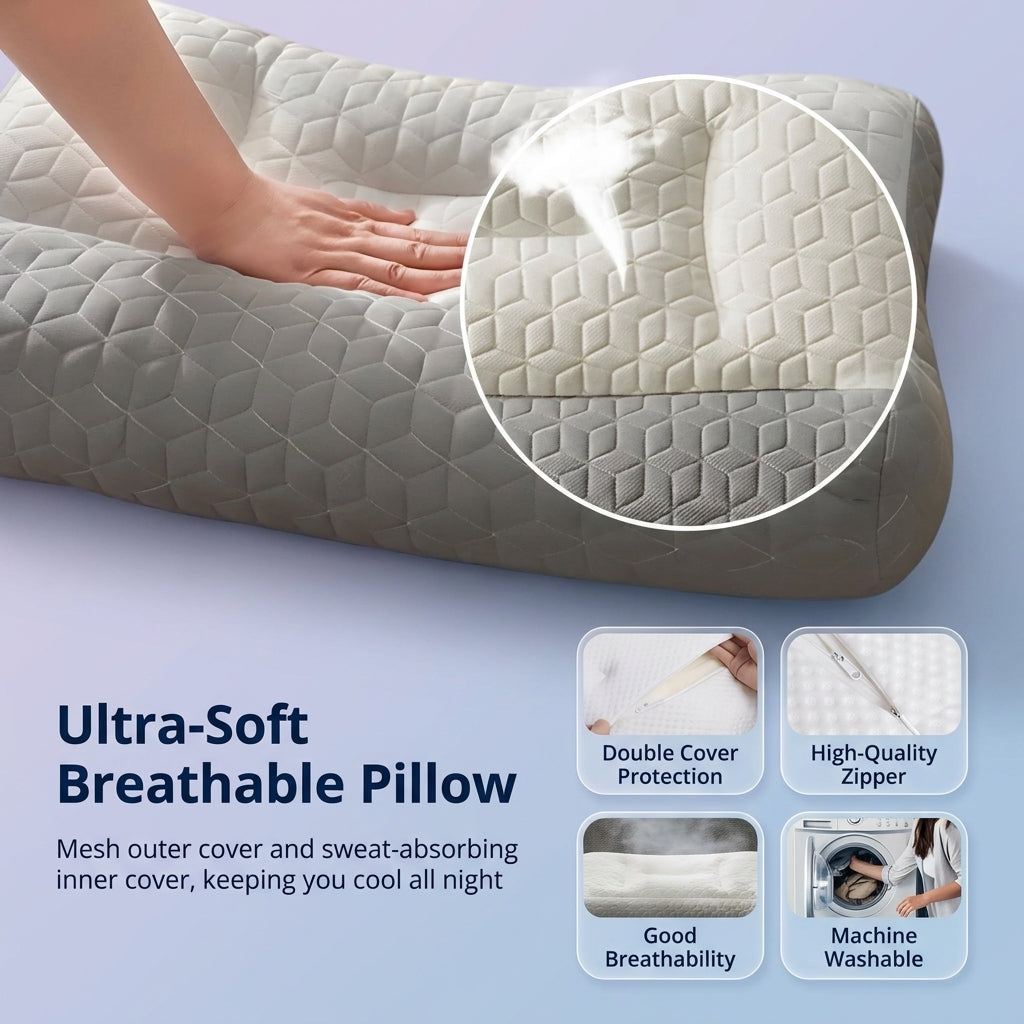 Slumblr® Dual Firmness Ergonomic Contour Pillow