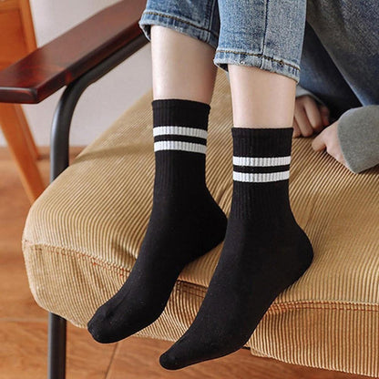 Slumblr® Cushioned Striped Quarter Length Womens Socks (3Pcs)