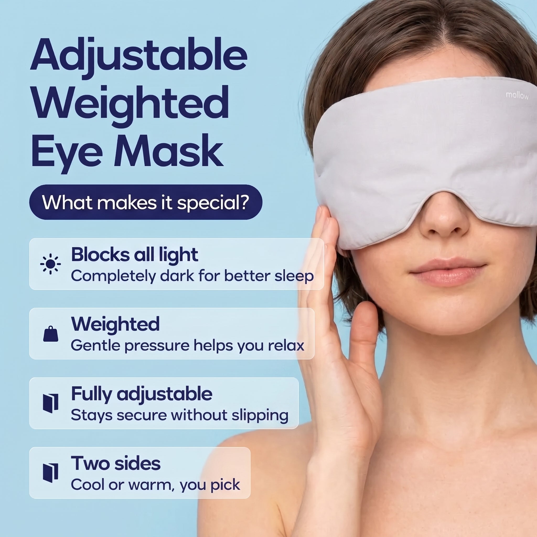 Slumblr® Light Blocking Weighted Sleep Mask