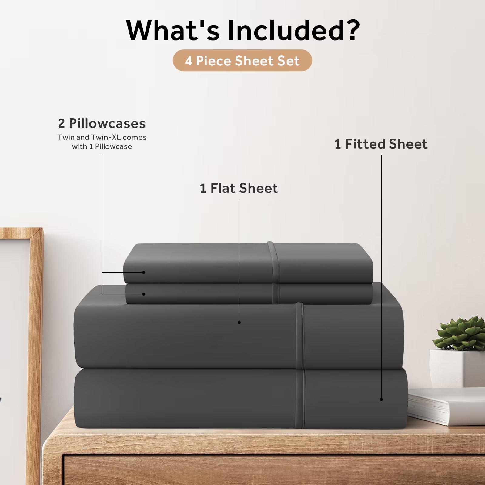 Slumblr® French Linen Bedding Set (4 Pcs)