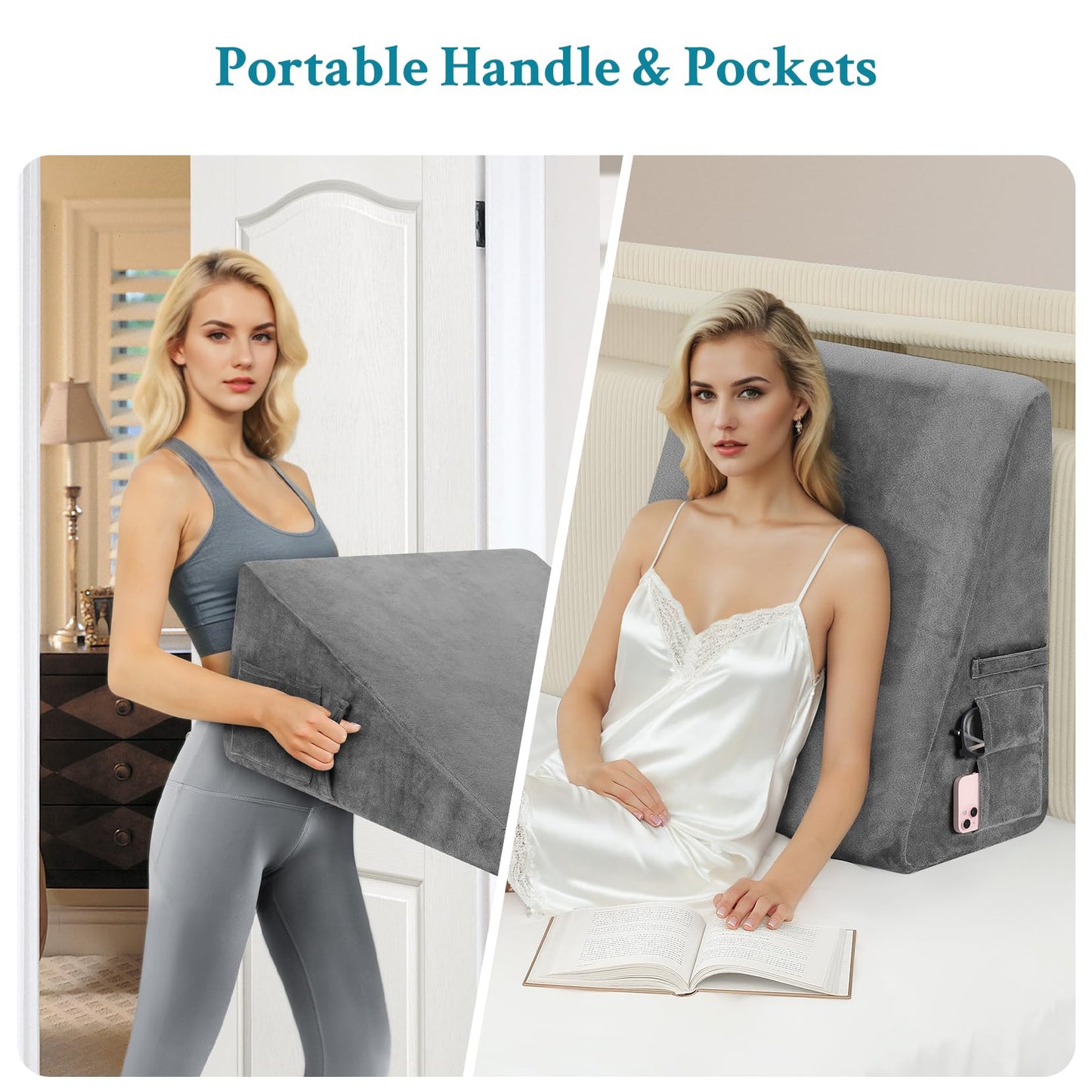 Slumblr® Cooling Memory Foam Wedge Pillow