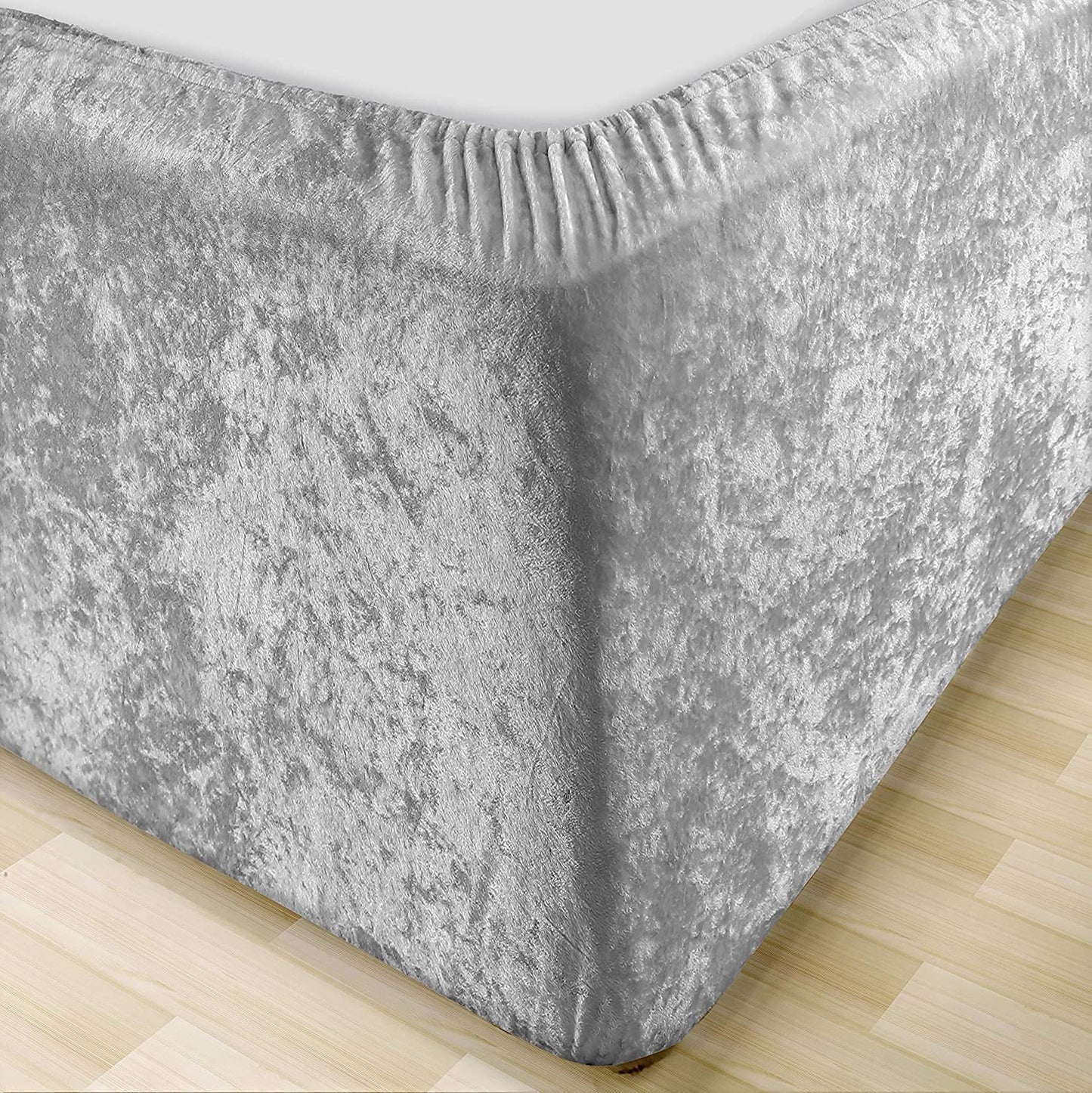 Slumblr® Crushed Velvet Bed Skirt Extra Deep