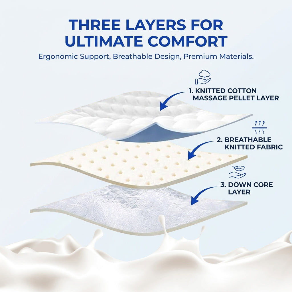 Slumblr® Zoned Ergonomic Memory Foam Pillow