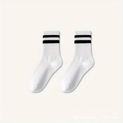 Slumblr® Cushioned Striped Quarter Length Womens Socks (3Pcs)