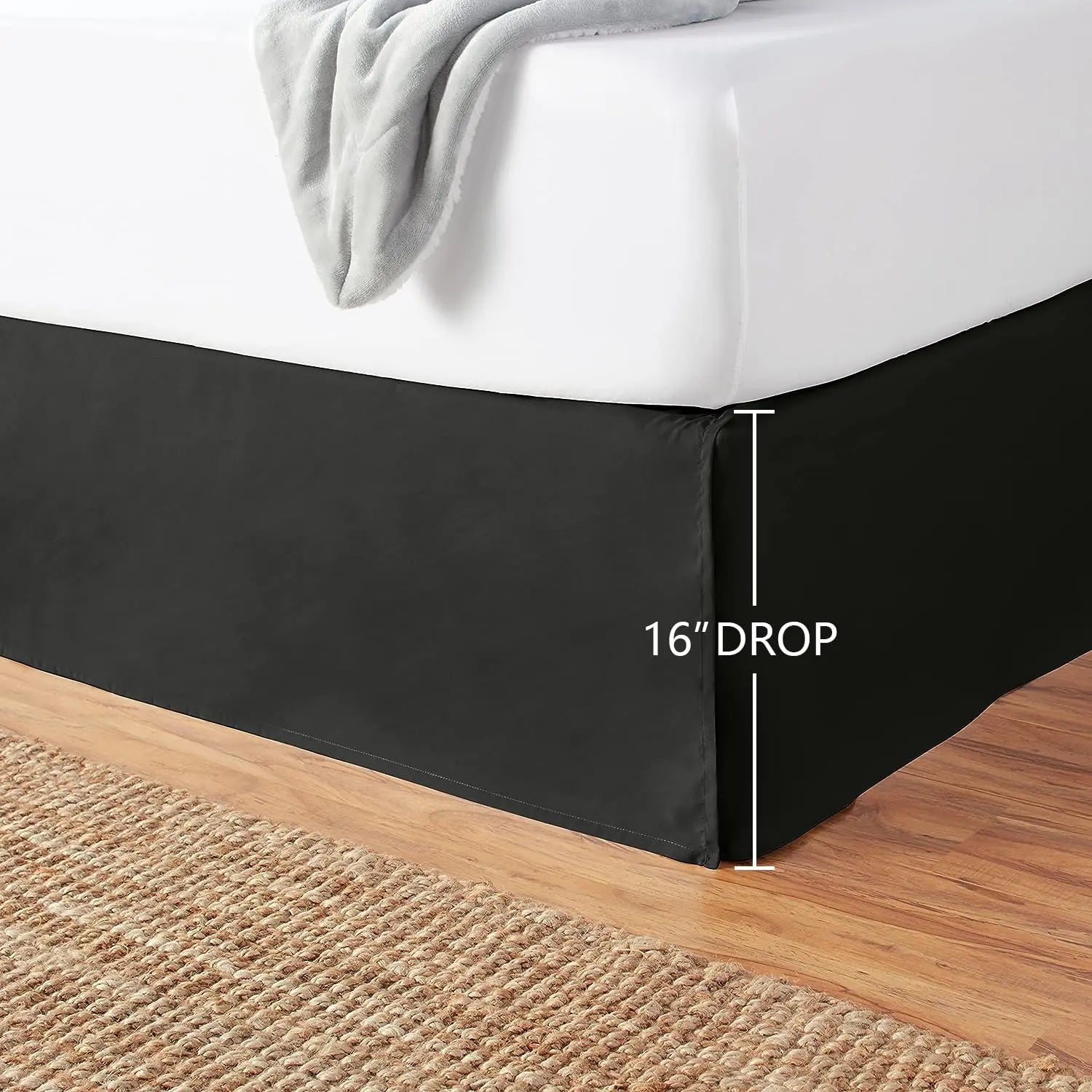 Slumblr® Solid Queen Bed Skirt Dust Ruffle Slumblr
