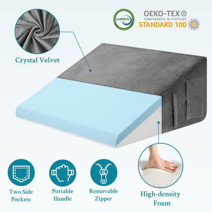 Slumblr® Cooling Memory Foam Wedge Pillow