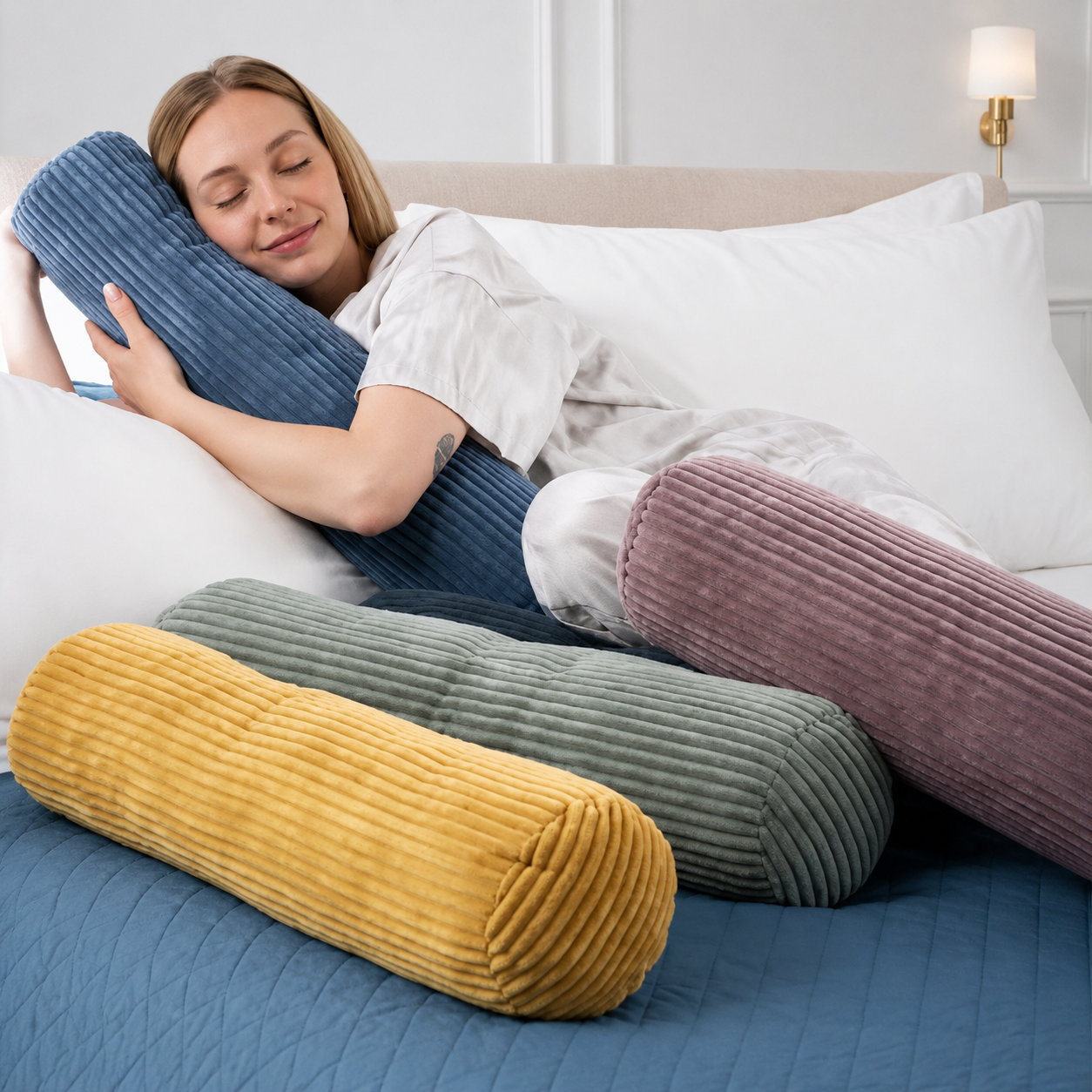 Slumblr® Knit Bolster Cushion