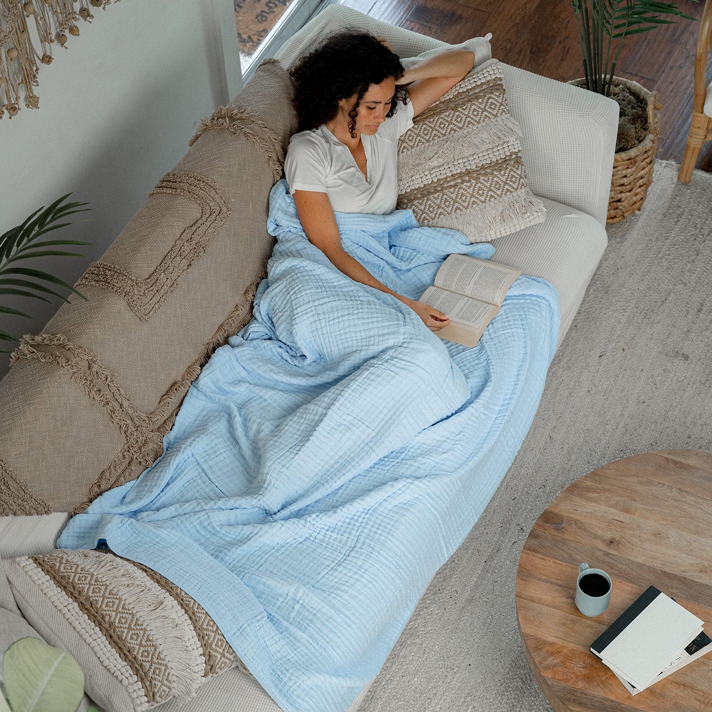 Slumblr® Cotton Muslin Boho Throw Blanket