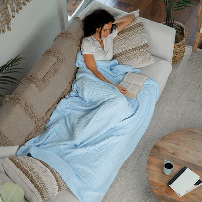 Slumblr® Cotton Muslin Boho Throw Blanket