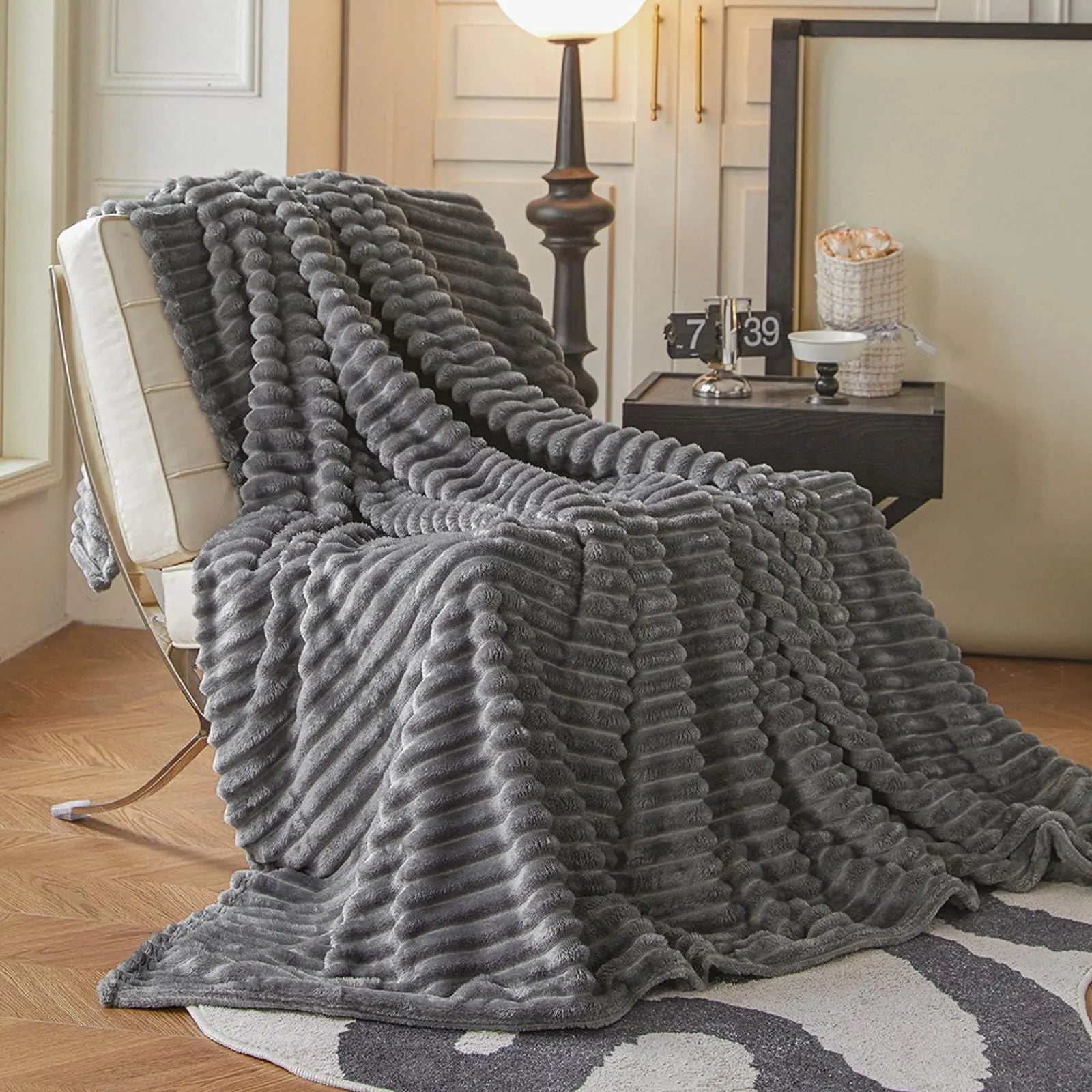 Slumblr® Faux Rabbit Fur Throw Blanket Slumblr