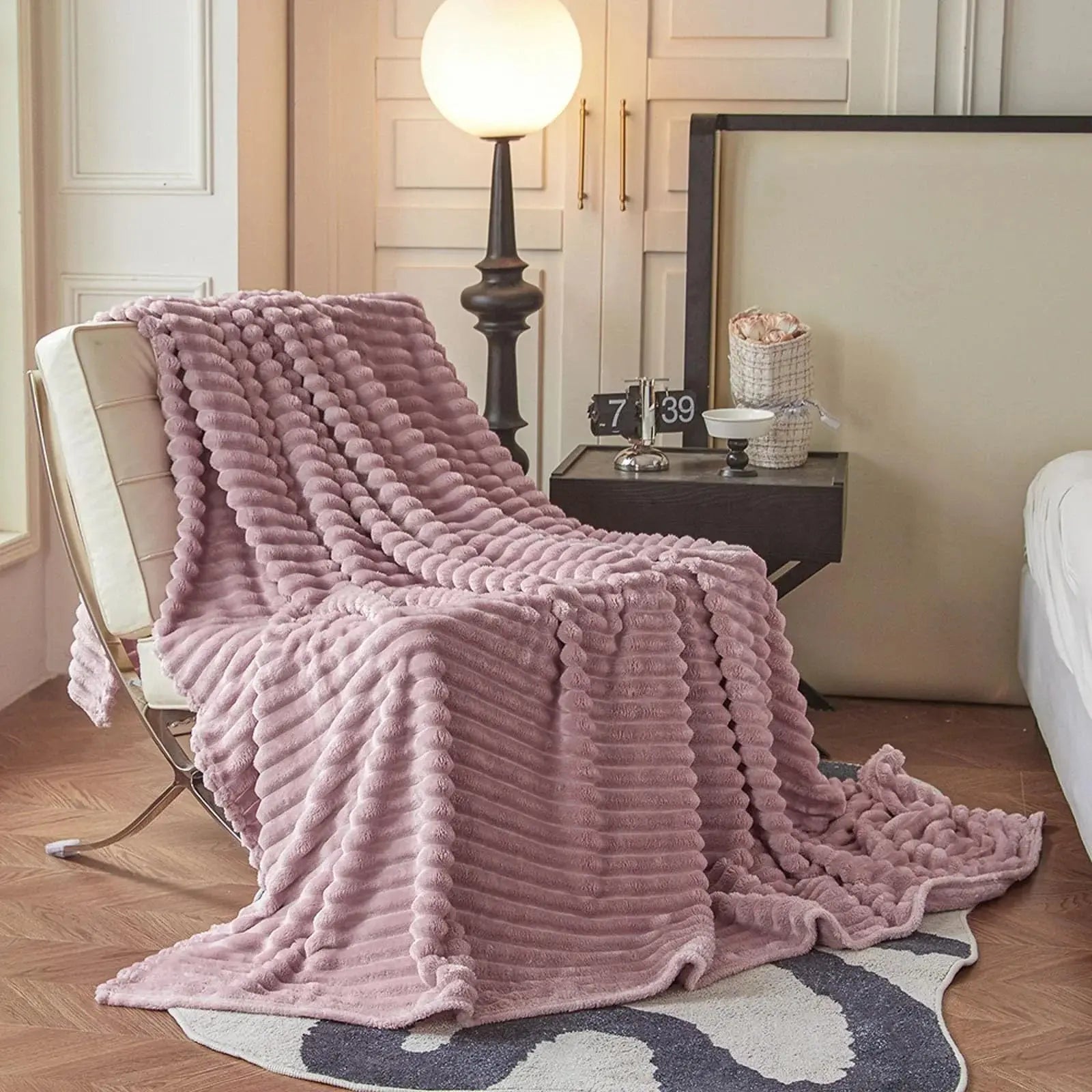 Slumblr® Faux Rabbit Fur Throw Blanket Slumblr