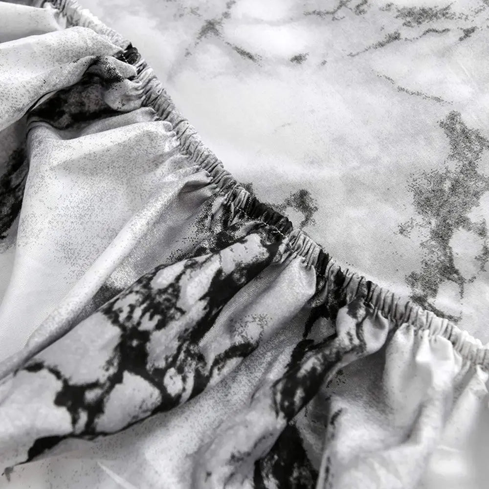 Slumblr® Marble Print Fitted Sheet Slumblr